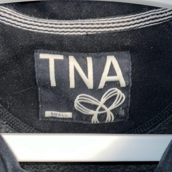 TNĄ | Women’s Size Small Black Hoodie with Multicolor Graphic - Picture 3 of 4